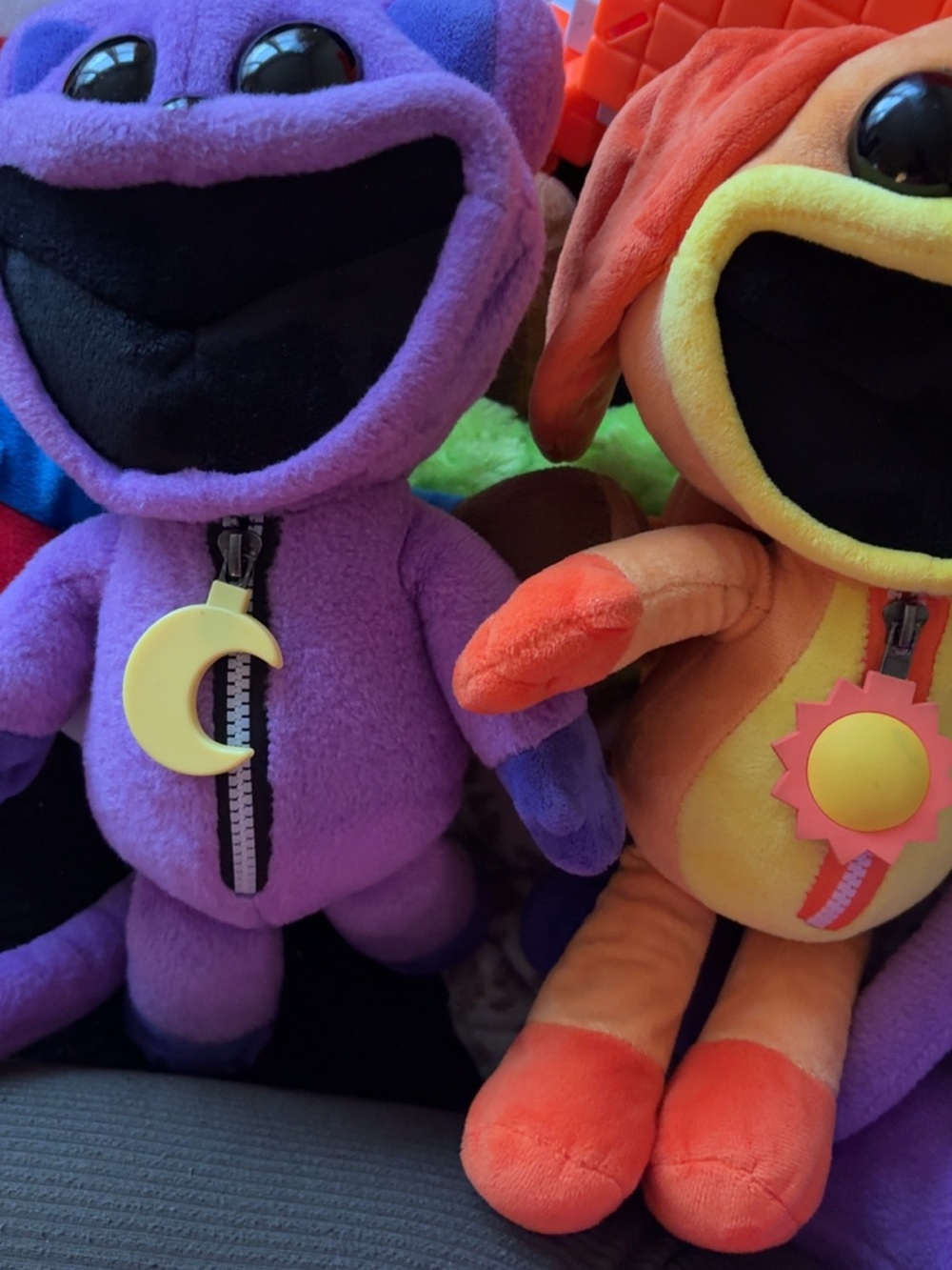 Purple Plush Moon-Zip Character Plush Toy - Kids Toys